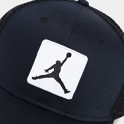 Jordan Rise Jumpman Patch Trucker Cap Black / White