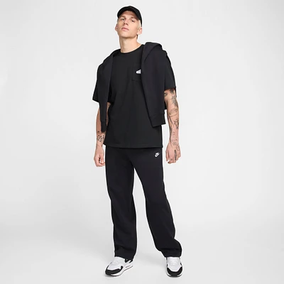 Nike Sportswear Club Brushed Back Fleece Bungie Pants Black / White