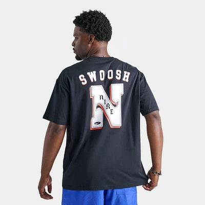Nike Sportswear M90 'Varzity' Graphic T-Shirt / Black