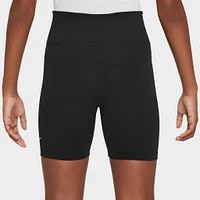 Nike Junior Girls' One Dri-Fit Bike Shorts Black / White