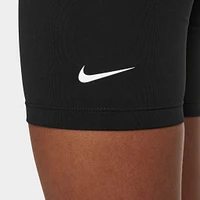 Nike Junior Girls' One Dri-Fit Bike Shorts Black / White