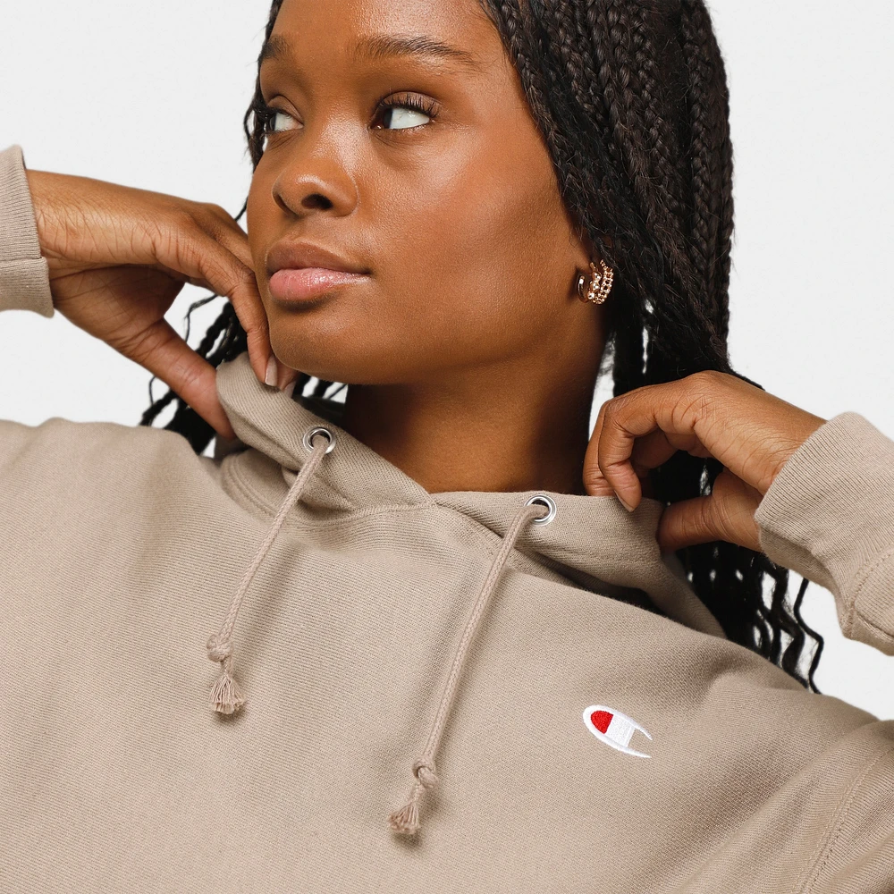 Champion Women's Reverse Weave Pullover Hoodie / Dark Khaki