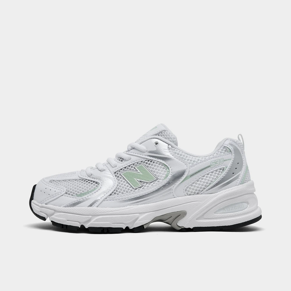 New Balance Juniors' 530 White / Silver