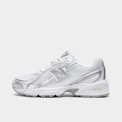 New Balance Juniors' 740 White / Silver Metallic