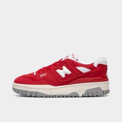 New Balance Juniors' 550 Team Red / White