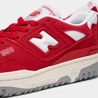 New Balance Juniors' 550 Team Red / White