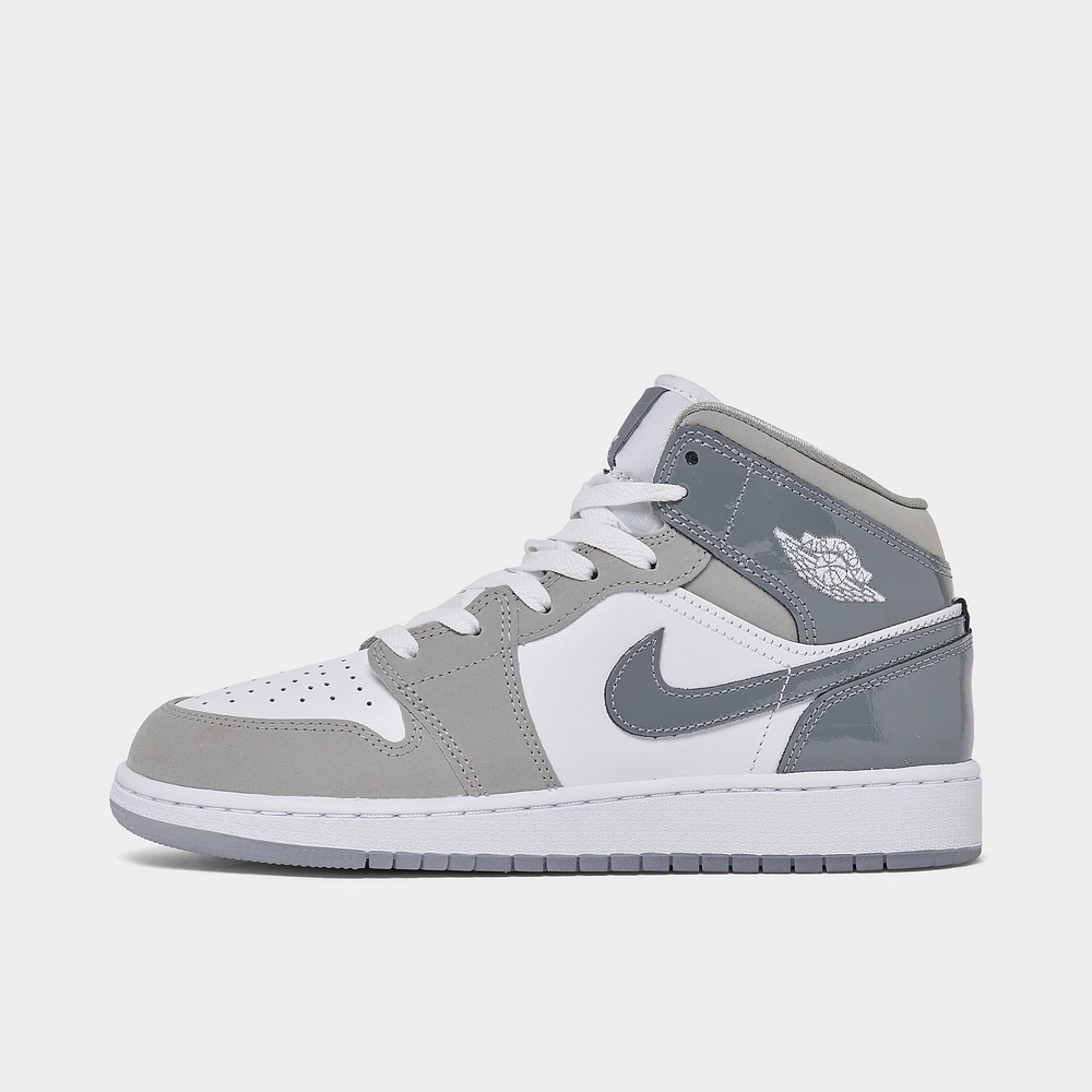Jordan 1 Mid SE GS White / Cool Grey - Medium