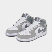 Jordan 1 Mid SE GS White / Cool Grey - Medium