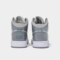 Jordan 1 Mid SE GS White / Cool Grey - Medium