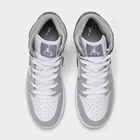 Jordan 1 Mid SE GS White / Cool Grey - Medium