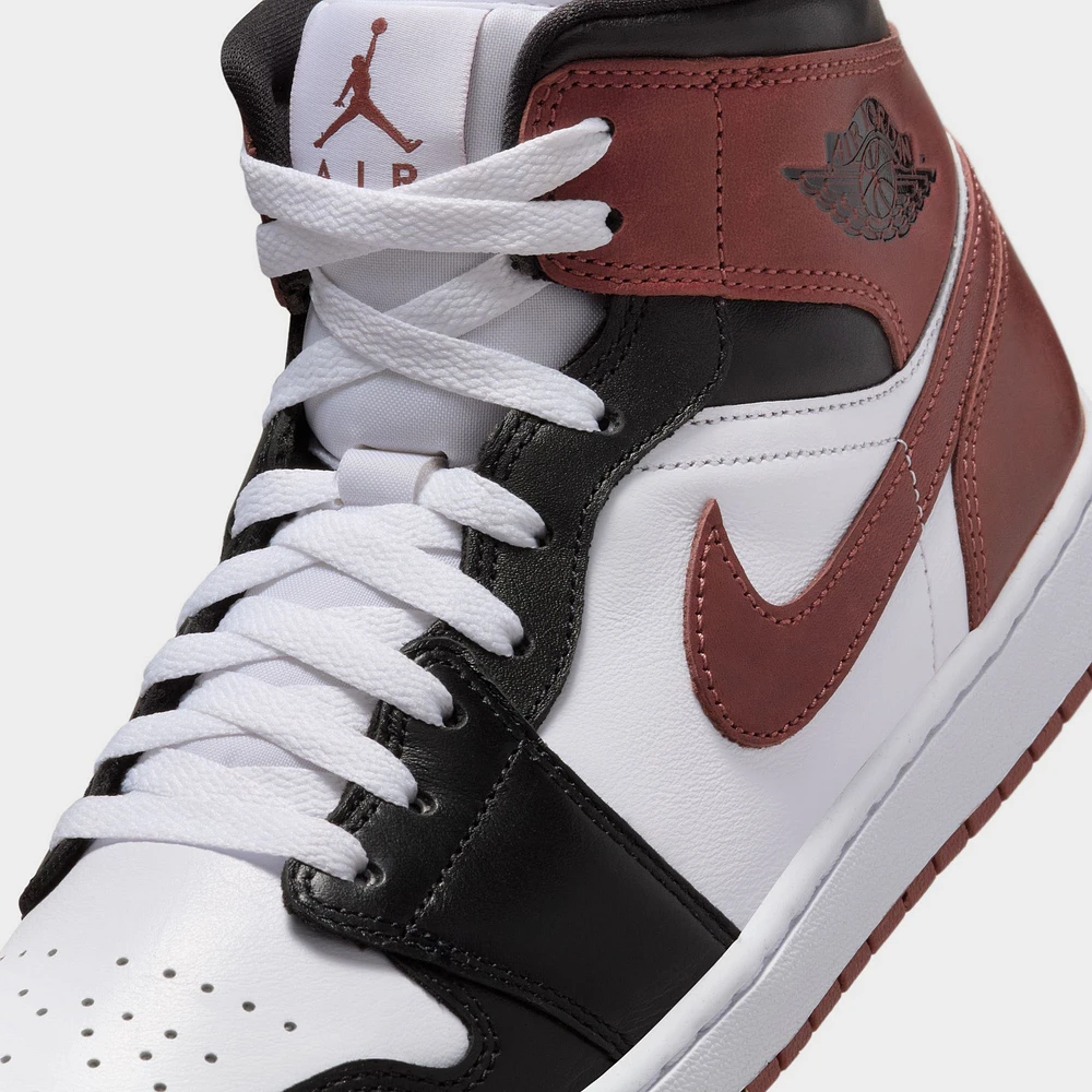 Jordan 1 Mid SE White / Dark Pony - Black