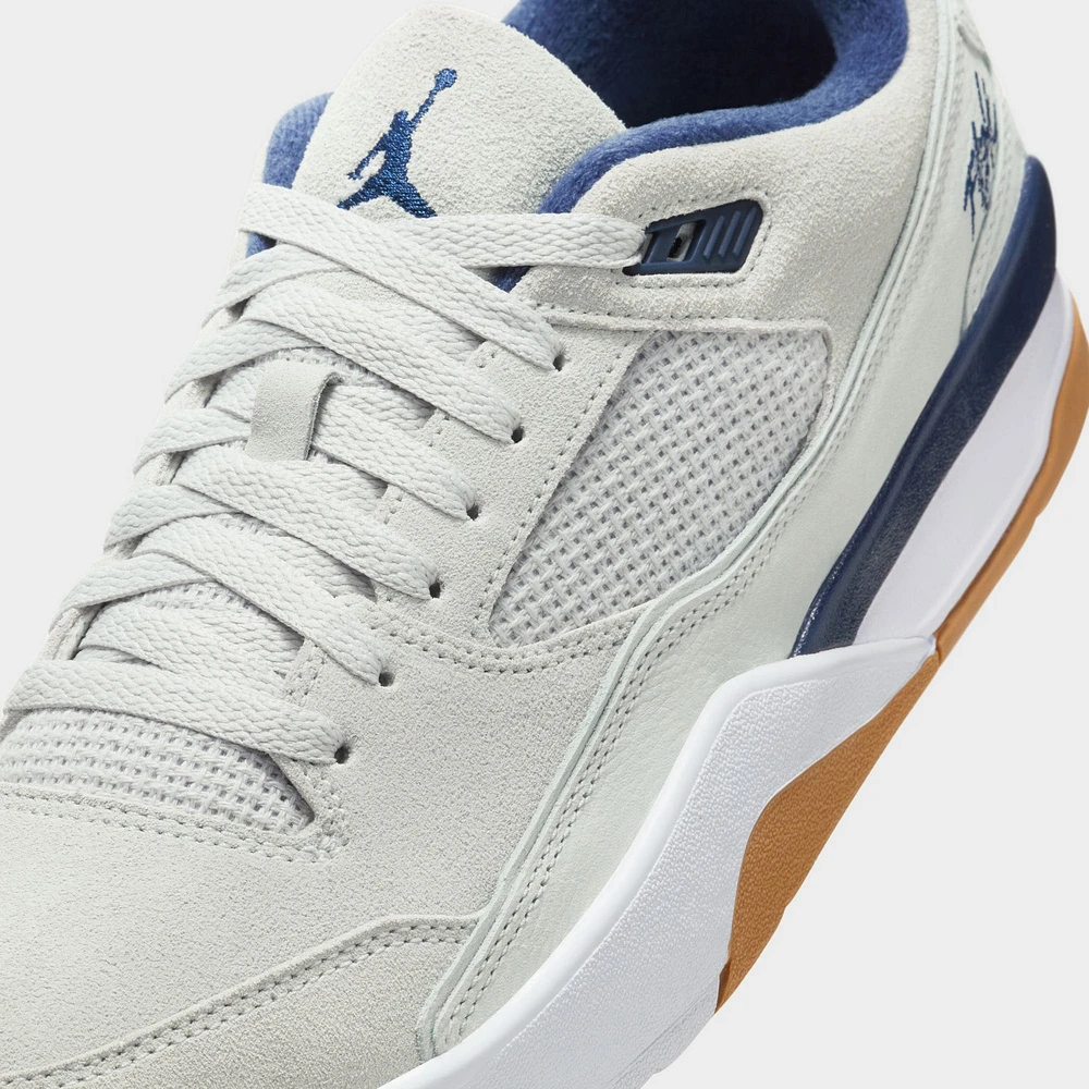 Jordan Flight Court Neutral Grey / Midnight Navy - White