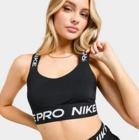 Nike Pro Women's Light-Support Padded Sports Bra Black / - White