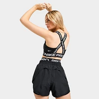 Nike Pro Women's Light-Support Padded Sports Bra Black / - White