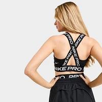 Nike Pro Women's Light-Support Padded Sports Bra Black / - White