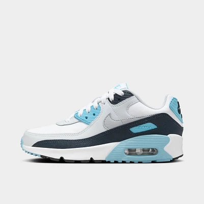 Nike Air Max 90 GS White / Wolf Grey - Baltic Blue