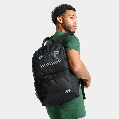 Nike Heritage Backpack (25L) Black / Black - Reflective Silver