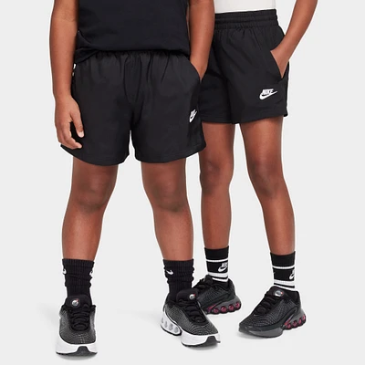Nike Sportswear Juniors' Club Woven Shorts Black / White