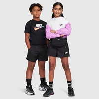 Nike Sportswear Juniors' Club Woven Shorts Black / White