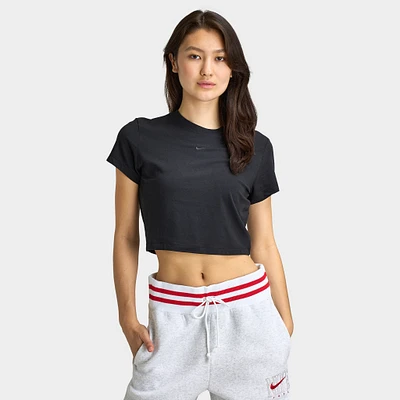 Nike Sportswear Women's Chill Knit Crop T-Shirt Black /