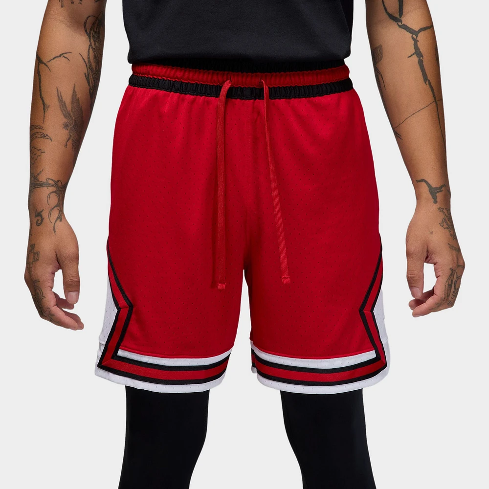 Jordan Sport Dri-FIT Mesh Diamond Shorts Gym Red / White - Black