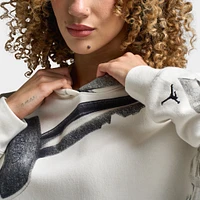 Jordan Women's Brooklyn All Over Print Hoodie Sail / Black