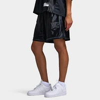 Nike Sportswear Women's Street 6" Satin Graphic Shorts Black / Anthracite