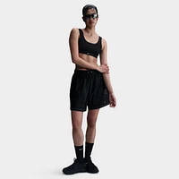 Nike Sportswear Women's Street 6" Satin Graphic Shorts Black / Anthracite
