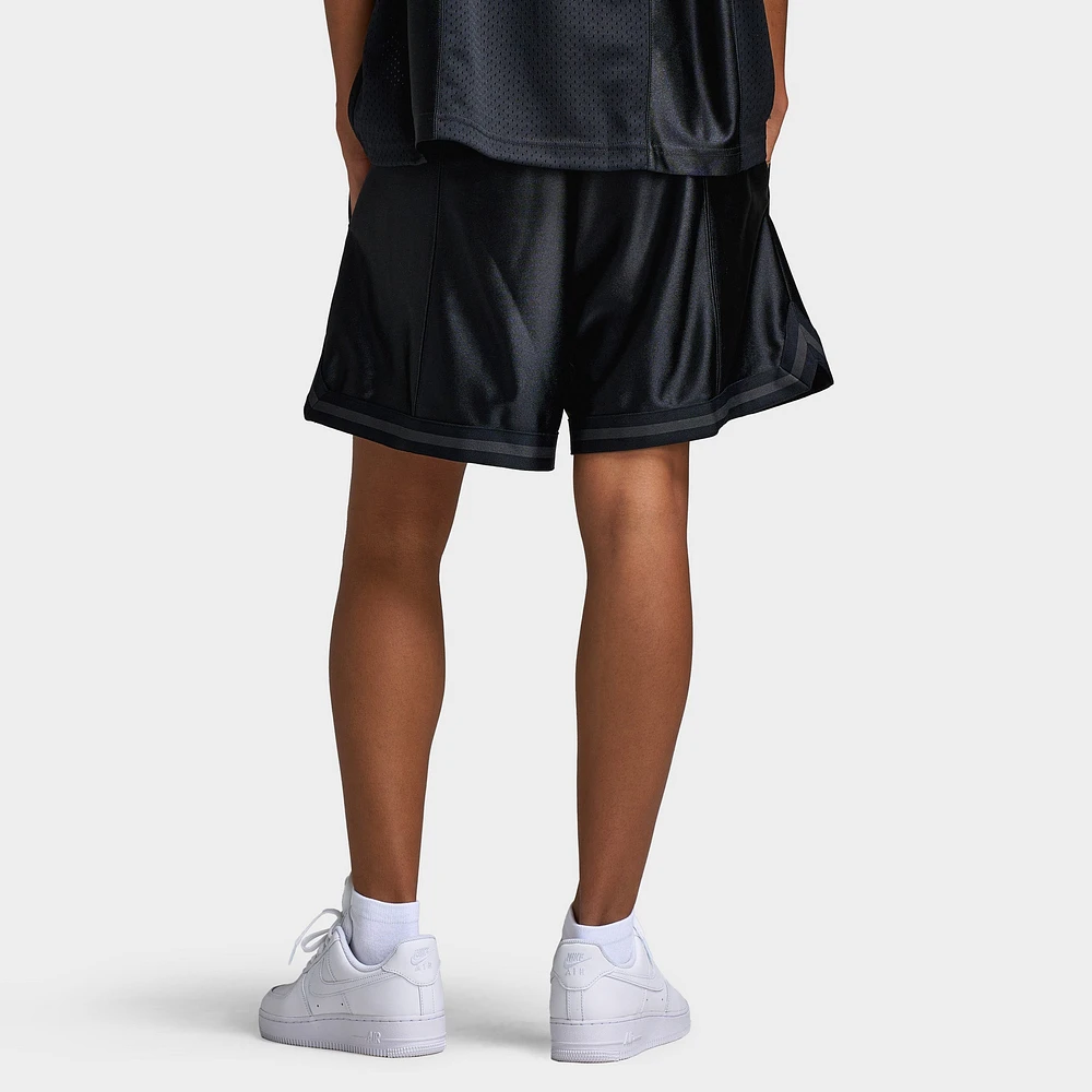 Nike Sportswear Women's Street 6" Satin Graphic Shorts Black / Anthracite