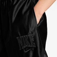 Nike Sportswear Women's Street 6" Satin Graphic Shorts Black / Anthracite