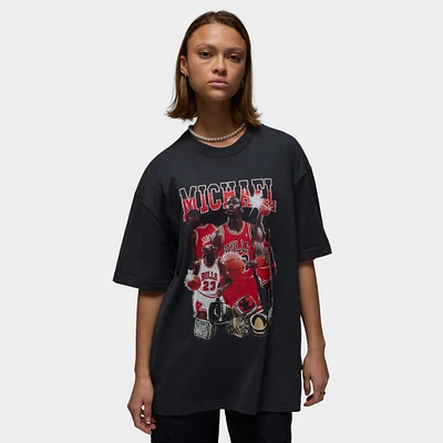 Jordan Women's Oversized Graphic Tee Mixtape / Off Noir