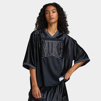 Nike Sportswear Street Women's Oversized Graphic Jersey Black / Anthracite
