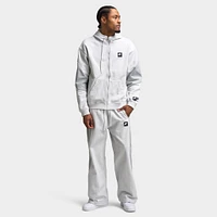 Nike Air Fleece Full Zip Hoodie Photon Dust / Lt Smoke Grey - Hyper Royal