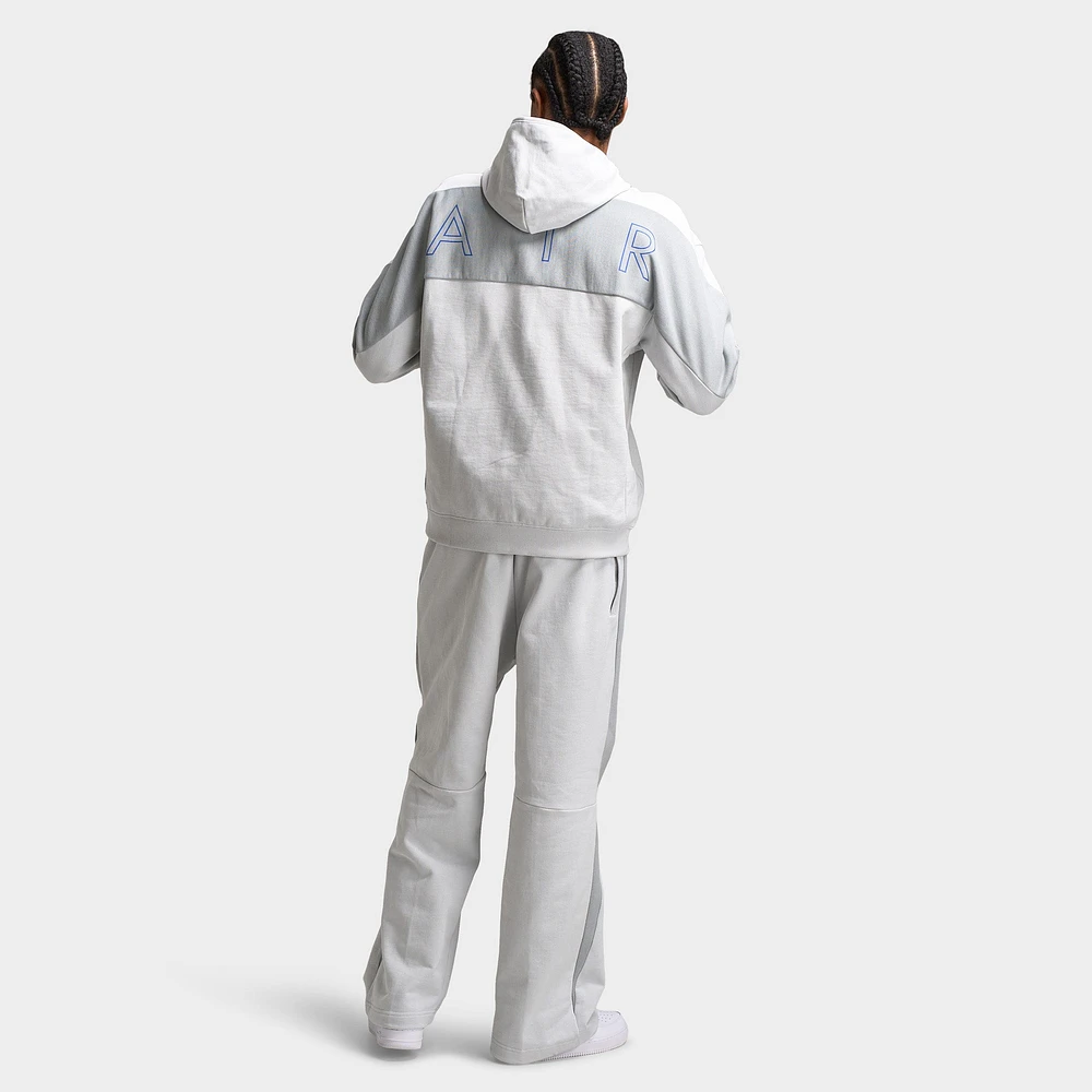 Nike Air Fleece Full Zip Hoodie Photon Dust / Lt Smoke Grey - Hyper Royal