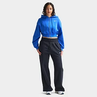 Nike Sportswear Women's Phoenix Fleece Loose Crop Full-Zip Hoodie Game Royal / Sail
