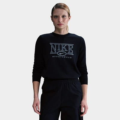 Nike Sportswear Women's Logo Crewneck / Black