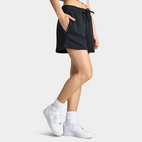 Nike Sportswear Women's Club Fleece Mid-Rise 4" Graphic Shorts / Black