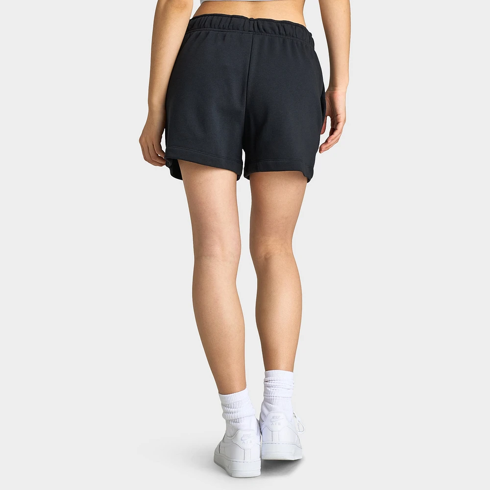 Nike Sportswear Women's Club Fleece Mid-Rise 4" Graphic Shorts / Black