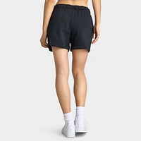 Nike Sportswear Women's Club Fleece Mid-Rise 4" Graphic Shorts / Black