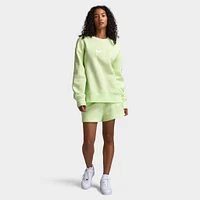 Nike Sportswear Women's Phoenix Fleece High-Waisted 2" Graphic Shorts / Light Liquid Lime