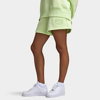 Nike Sportswear Women's Phoenix Fleece High-Waisted 2" Graphic Shorts / Light Liquid Lime