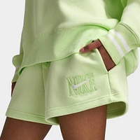Nike Sportswear Women's Phoenix Fleece High-Waisted 2" Graphic Shorts / Light Liquid Lime