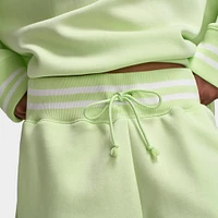 Nike Sportswear Women's Phoenix Fleece High-Waisted 2" Graphic Shorts / Light Liquid Lime