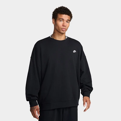 Nike Sportswear Club Fleece Oversized Crewneck Black / White