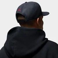 Jordan Pro Structured Strapback Cap Black / Gym Red