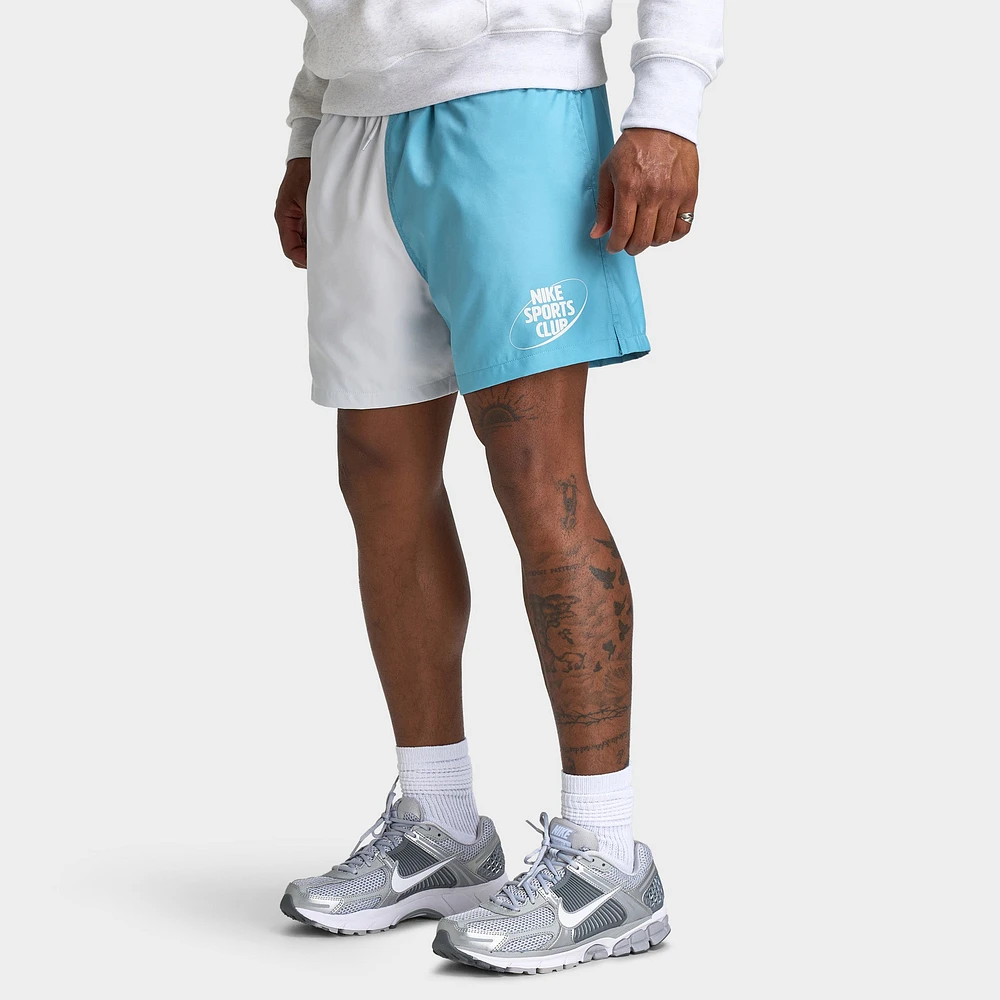Nike Club 5" Flow Shorts Photon Dust / Denim Turq