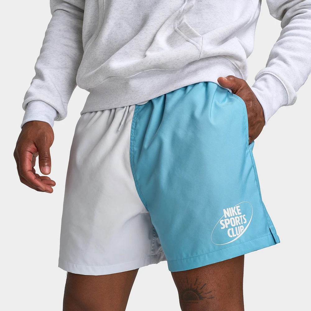 Nike Club 5" Flow Shorts Photon Dust / Denim Turq