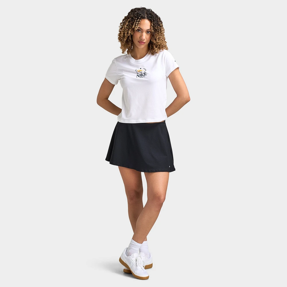 Nike Court Women's Dri-Fit Slam SS Tee French Open White / Black