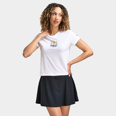 Nike Court Women's Dri-Fit Slam SS Tee French Open White / Black
