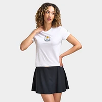 Nike Court Women's Dri-Fit Slam SS Tee French Open White / Black